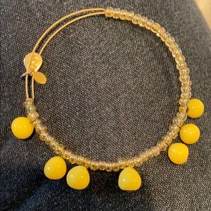 Alex and Ani Yellow Beaded Bangle
